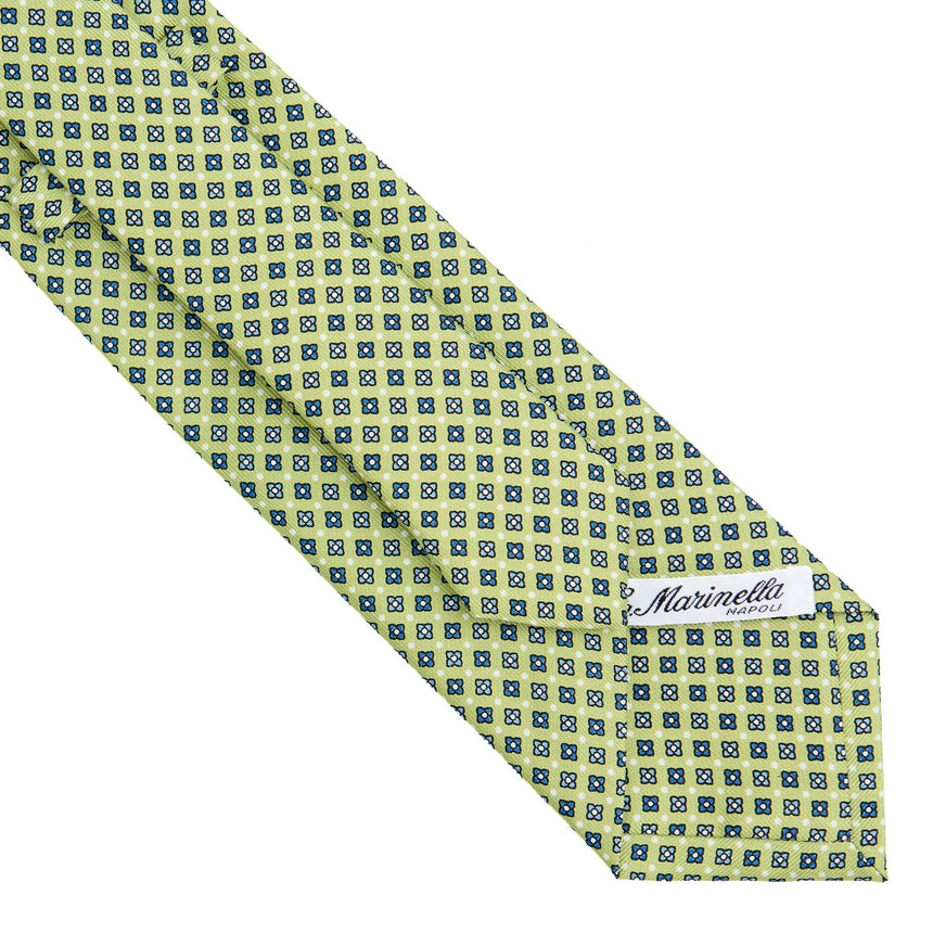 LIGHT GREEN SARTORIAL PRINTED SILK TIE