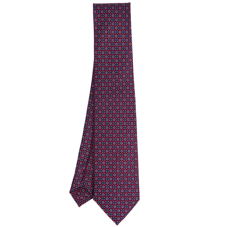 FUCHSIA SARTORIAL PRINTED SILK TIE