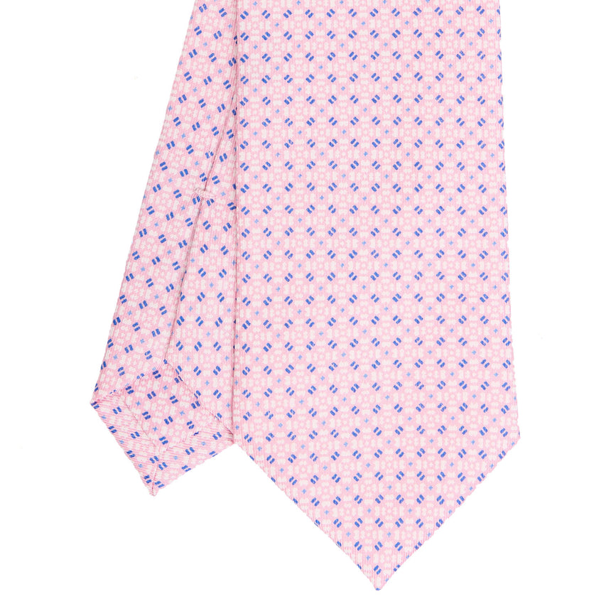 PINK SARTORIAL PRINTED SILK TIE