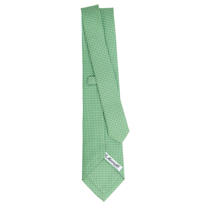 LIGHT GREEN SARTORIAL PRINTED SILK TIE