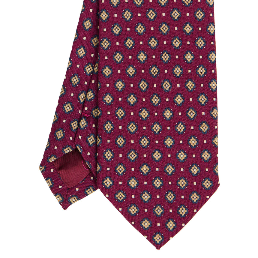 CRAVATTA SARTORIALE IN LANA BORDEAUX