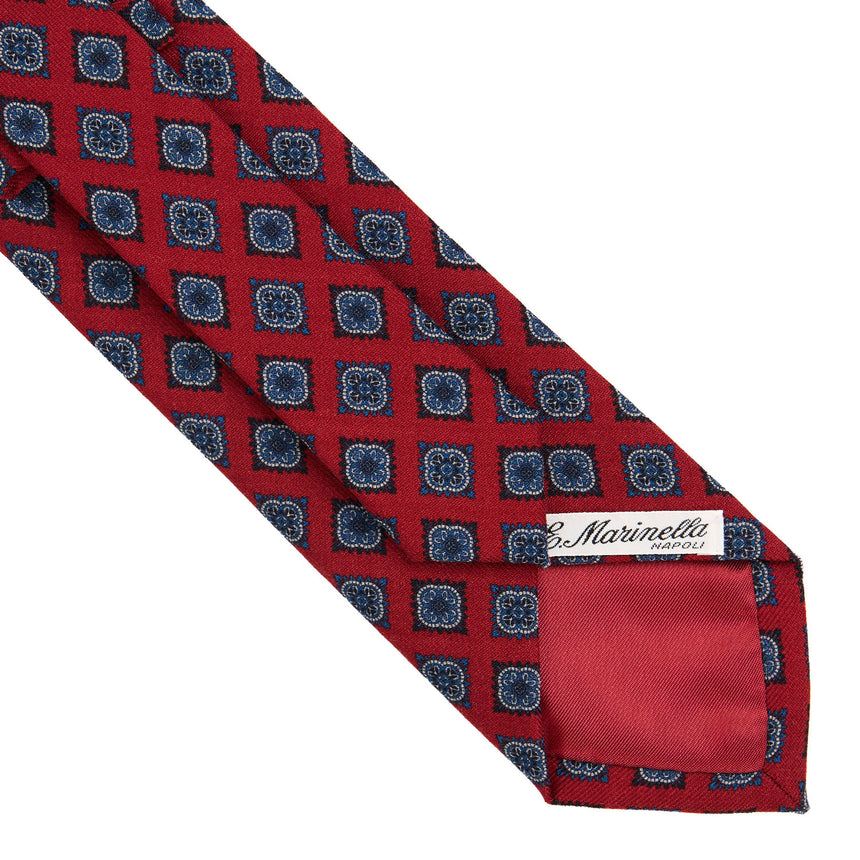 CRAVATTA SARTORIALE IN LANA BORDEAUX
