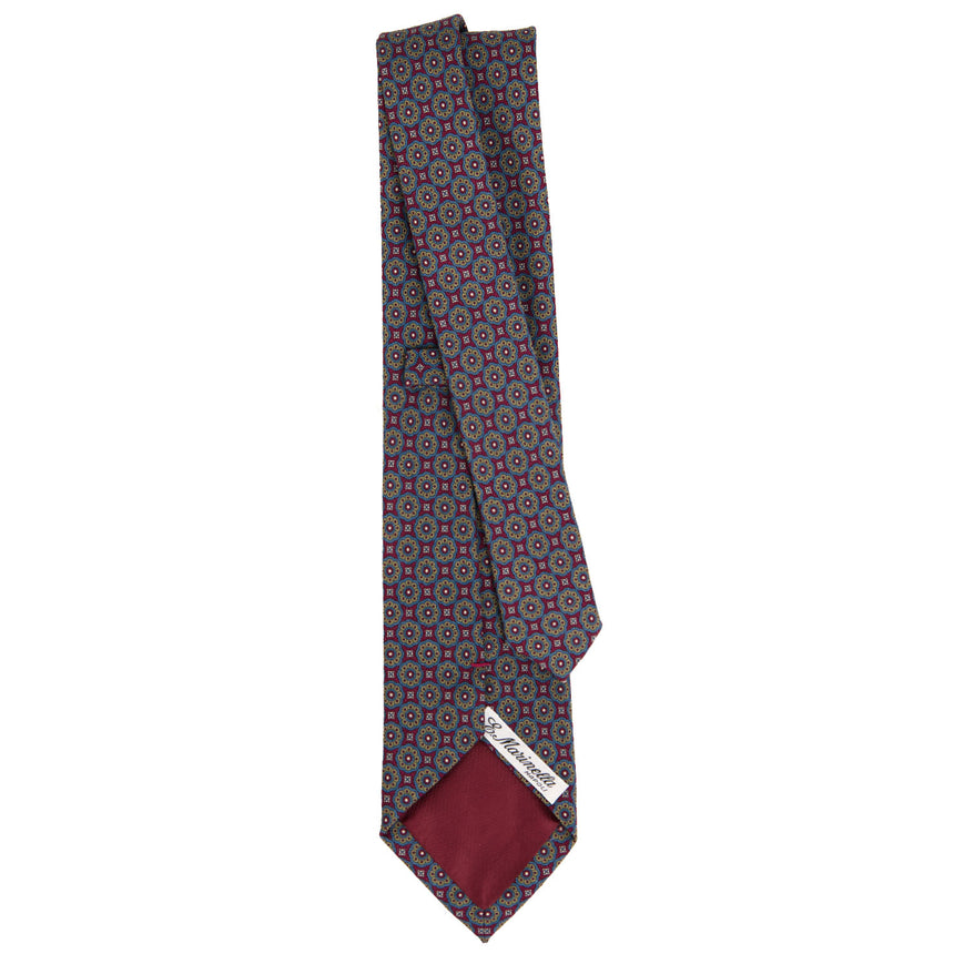 CRAVATTA SARTORIALE IN LANA BORDEAUX