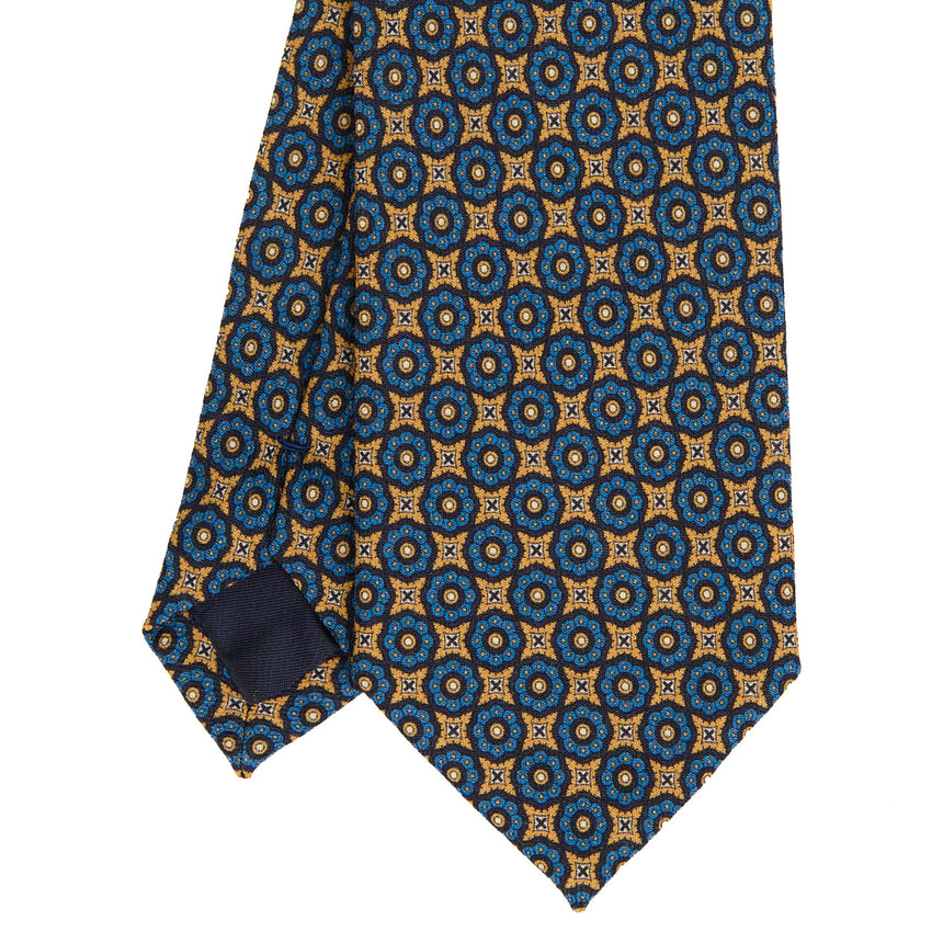 CRAVATTA SARTORIALE IN LANA GIALLO