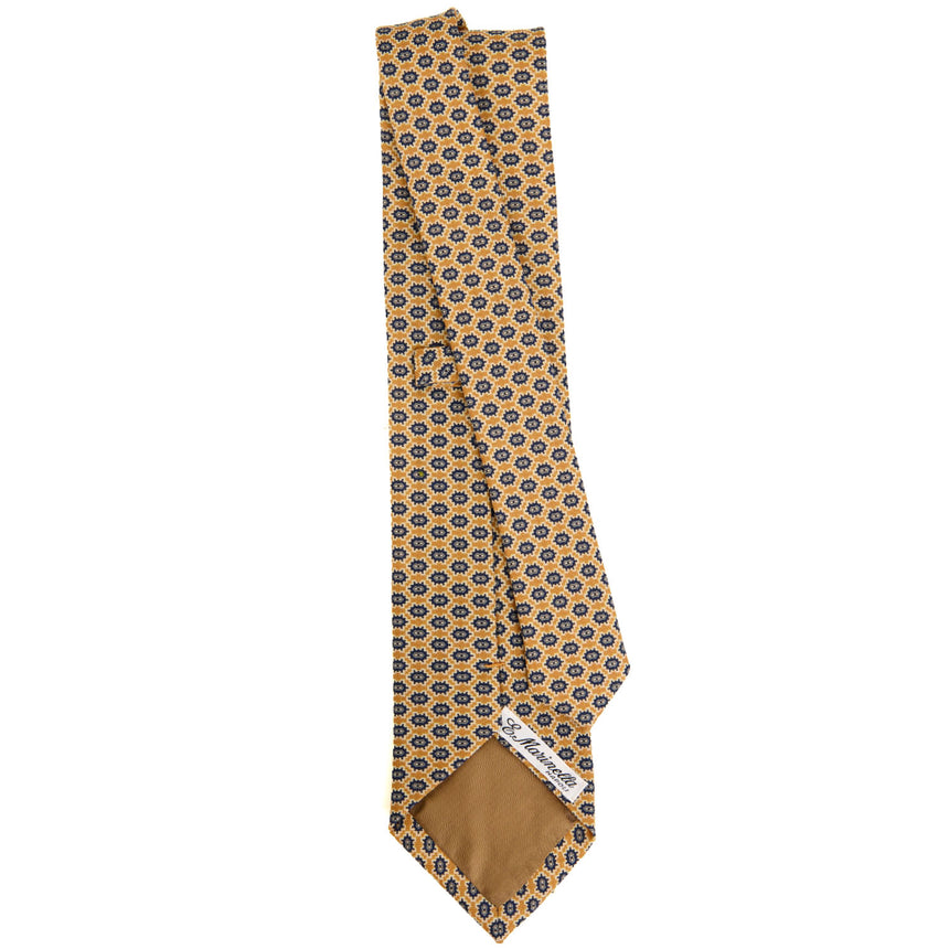 CRAVATTA SARTORIALE IN LANA GIALLO