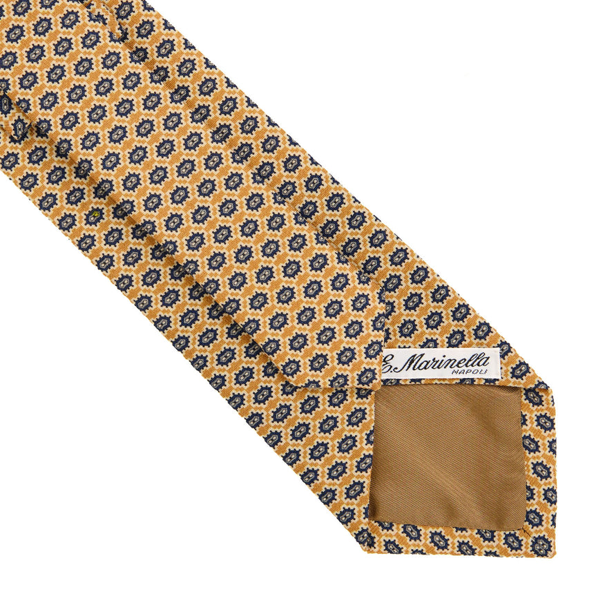CRAVATTA SARTORIALE IN LANA GIALLO