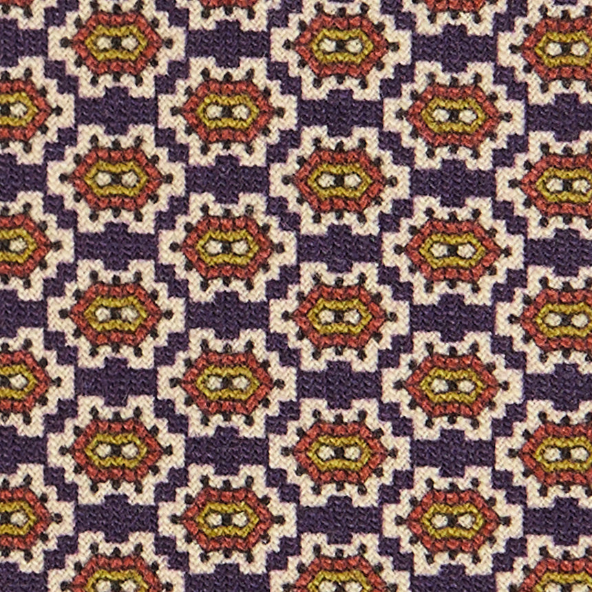 CRAVATTA SARTORIALE IN LANA BLU SCURO