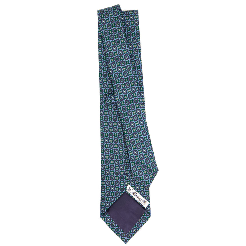 CRAVATTA SARTORIALE IN LANA VERDE SCURO