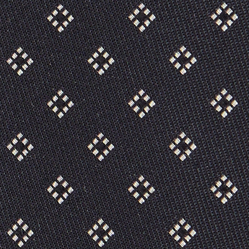 CRAVATTA CERIMONIA IN SETA JACQUARD BLU SCURO