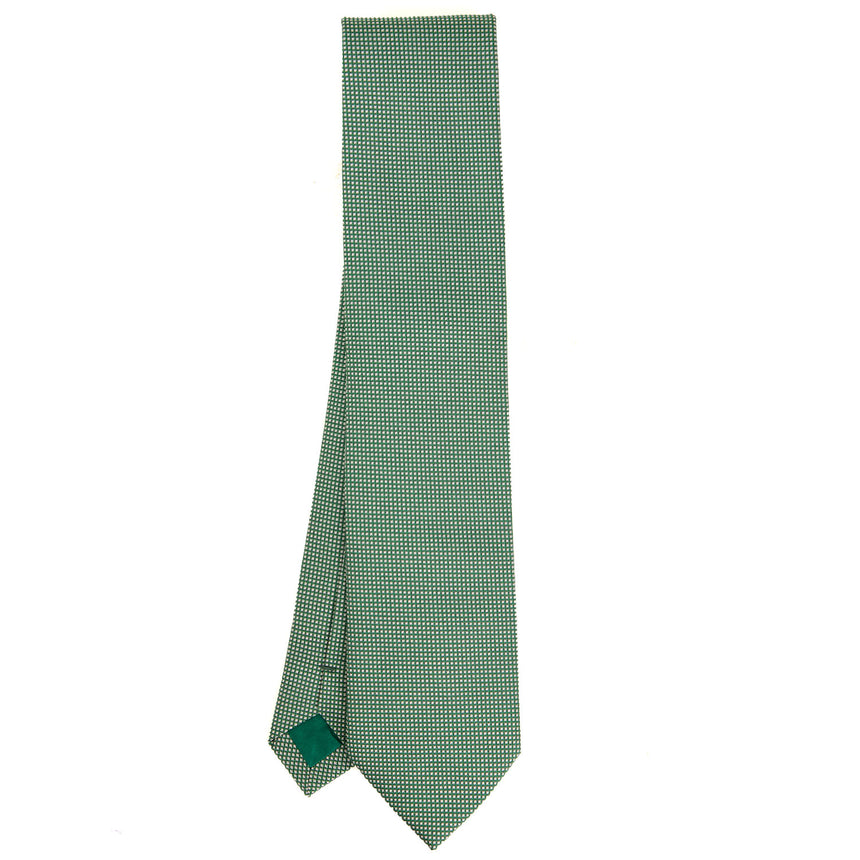 CRAVATTA CERIMONIA IN SETA JACQUARD VERDE SCURO