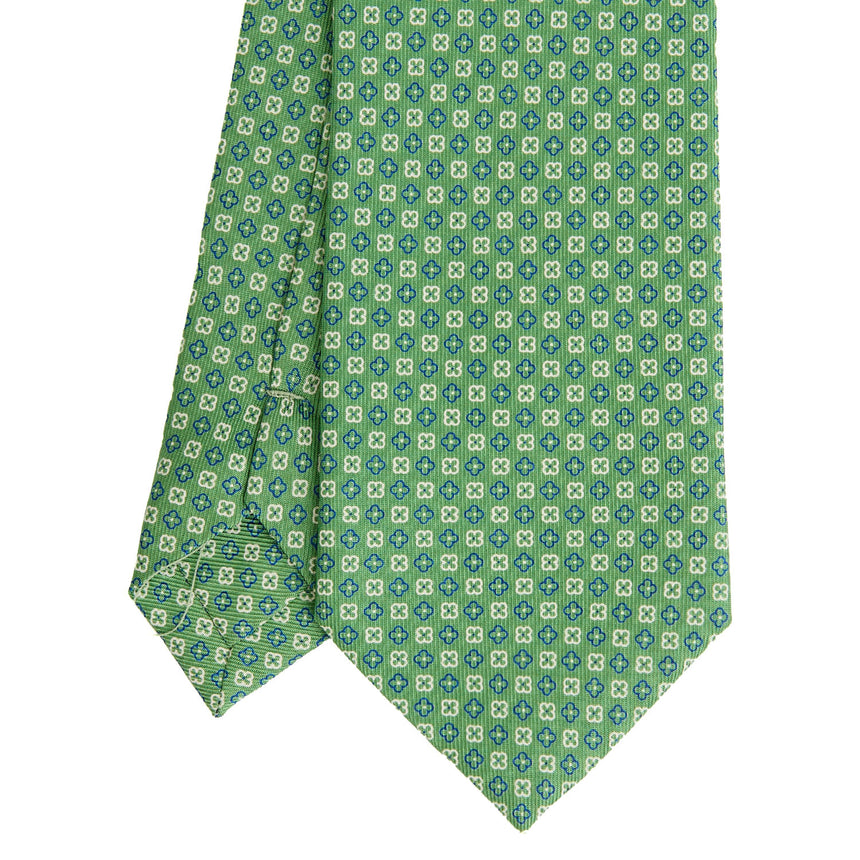 DARK GREEN SARTORIAL PRINTED SILK TIE