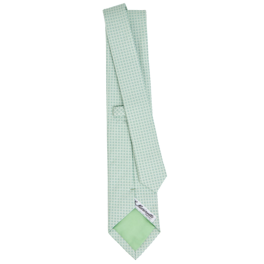 LIGHT GREEN CEREMONIAL JACQUARD SILK TIE