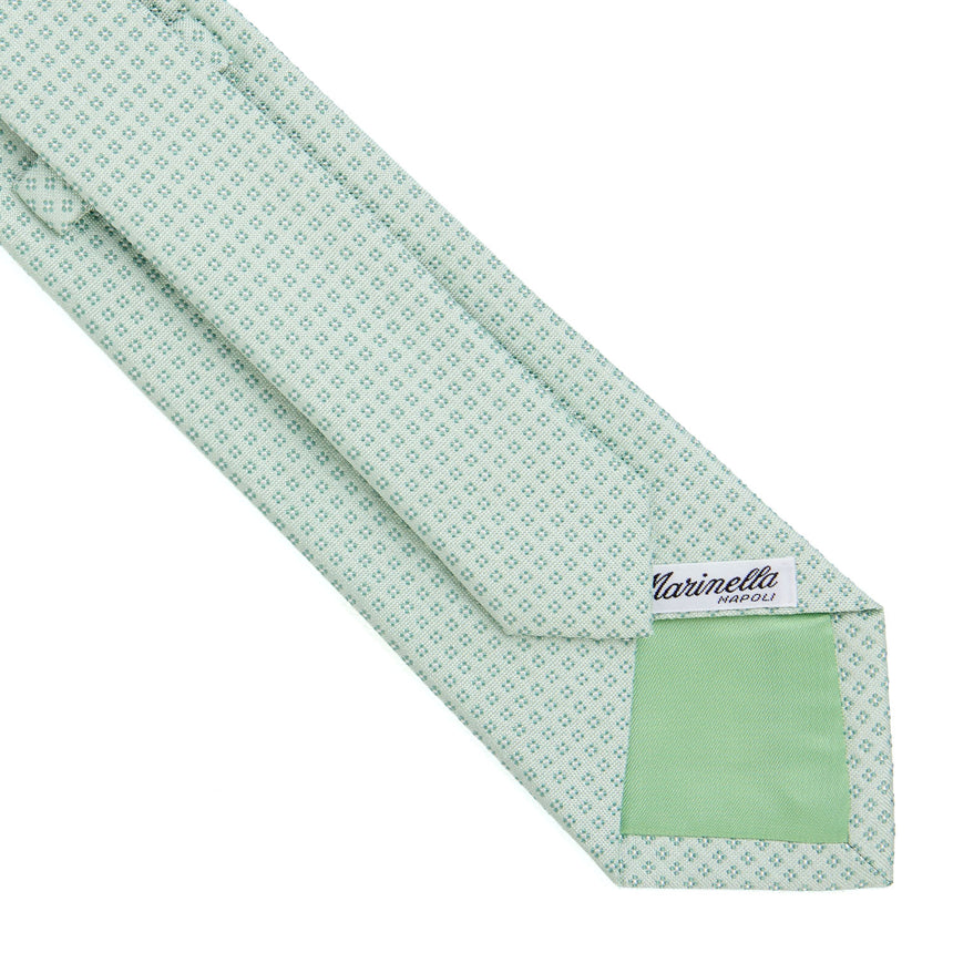 LIGHT GREEN CEREMONIAL JACQUARD SILK TIE