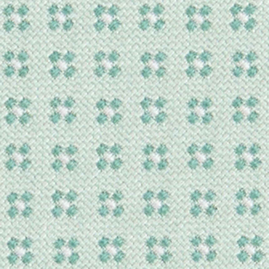 LIGHT GREEN CEREMONIAL JACQUARD SILK TIE