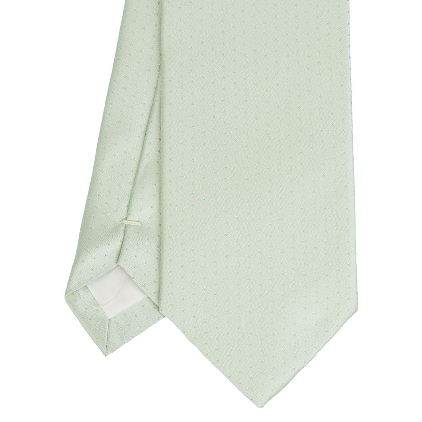 LIGHT GREEN CEREMONIAL SILK SATIN TIE