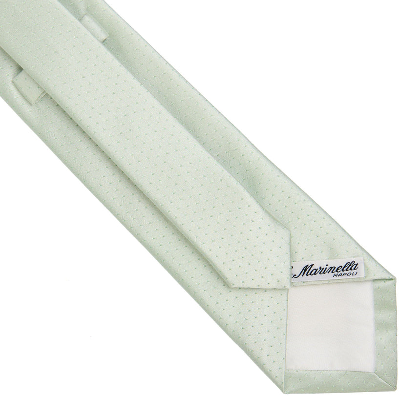 LIGHT GREEN CEREMONIAL SILK SATIN TIE