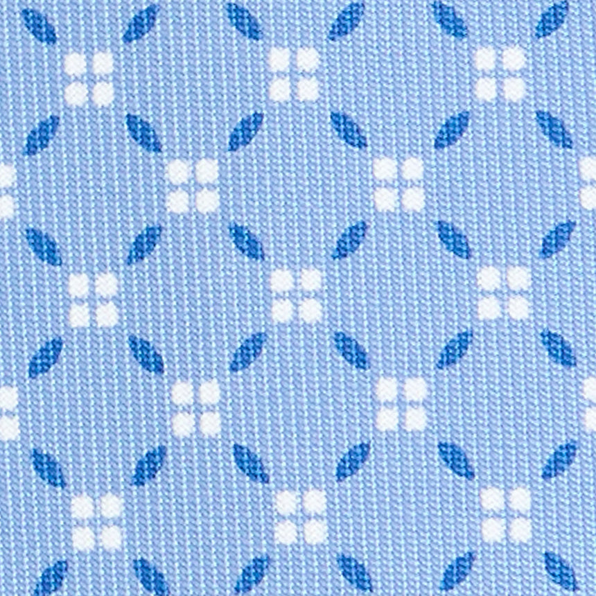 CRAVATTA SARTORIALE 9 PIEGHE IN SETA AZZURRA