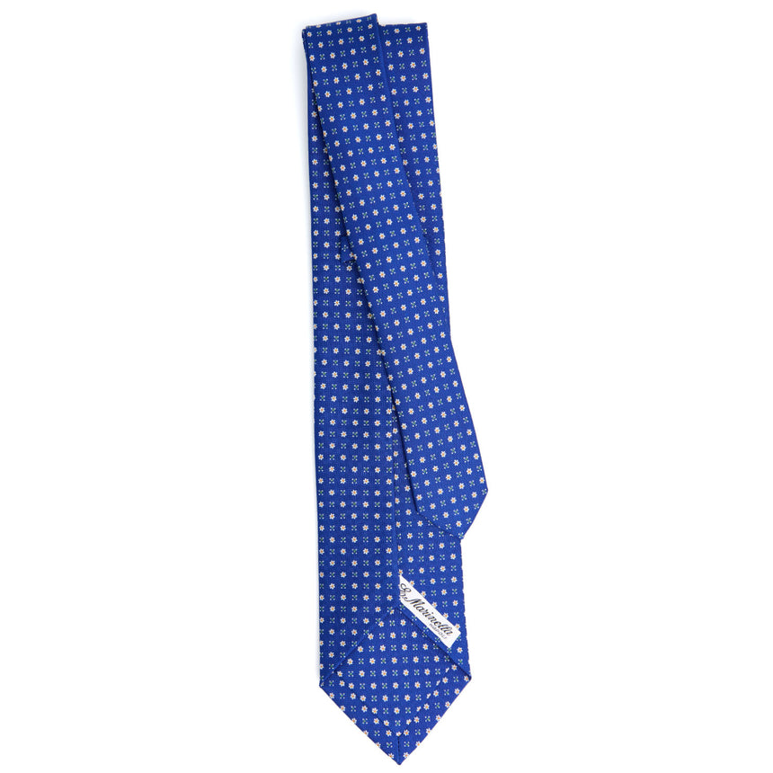 CRAVATTA SARTORIALE 9 PIEGHE IN SETA BLUETTE