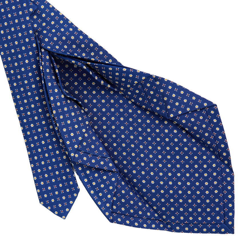 CRAVATTA SARTORIALE 9 PIEGHE IN SETA BLUETTE