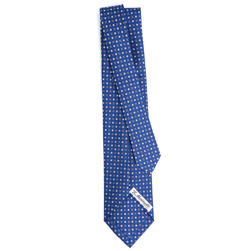 CRAVATTA SARTORIALE 9 PIEGHE IN SETA BLUETTE