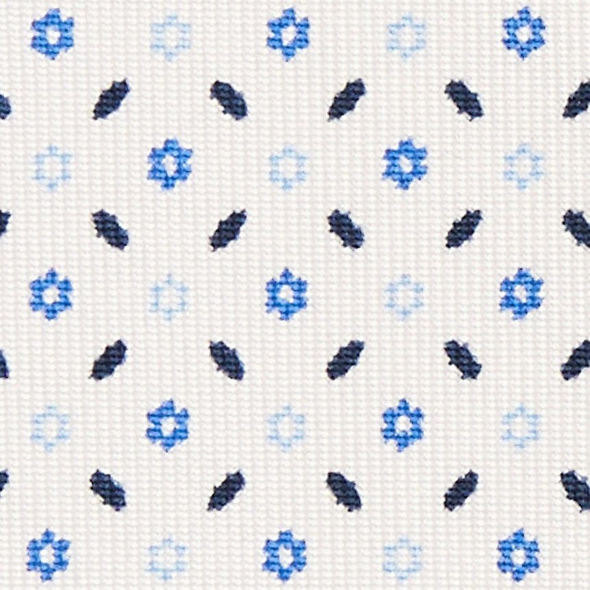 WHITE 5 FOLD SARTORIAL SILK TIE