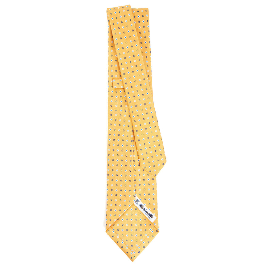 YELLOW 5 FOLD SARTORIAL SILK TIE