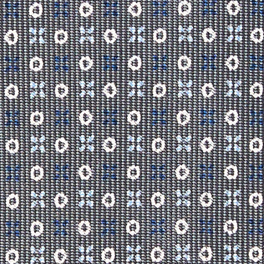 CRAVATTA SARTORIALE 5 PIEGHE IN SETA GRIGIO SCURO