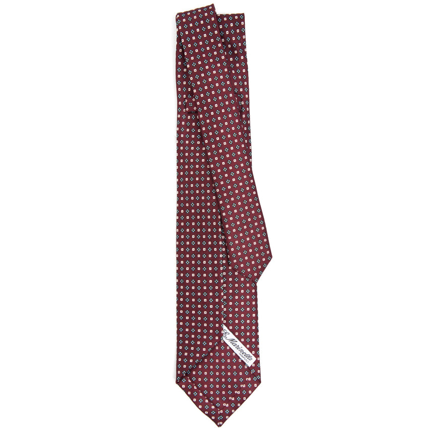 BURGUNDY 5 FOLD SARTORIAL SILK TIE