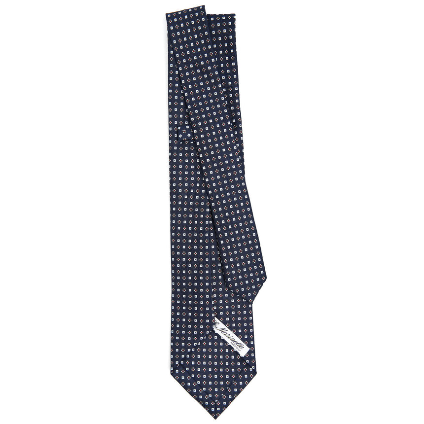 DARK BLUE 5 FOLD SARTORIAL SILK TIE
