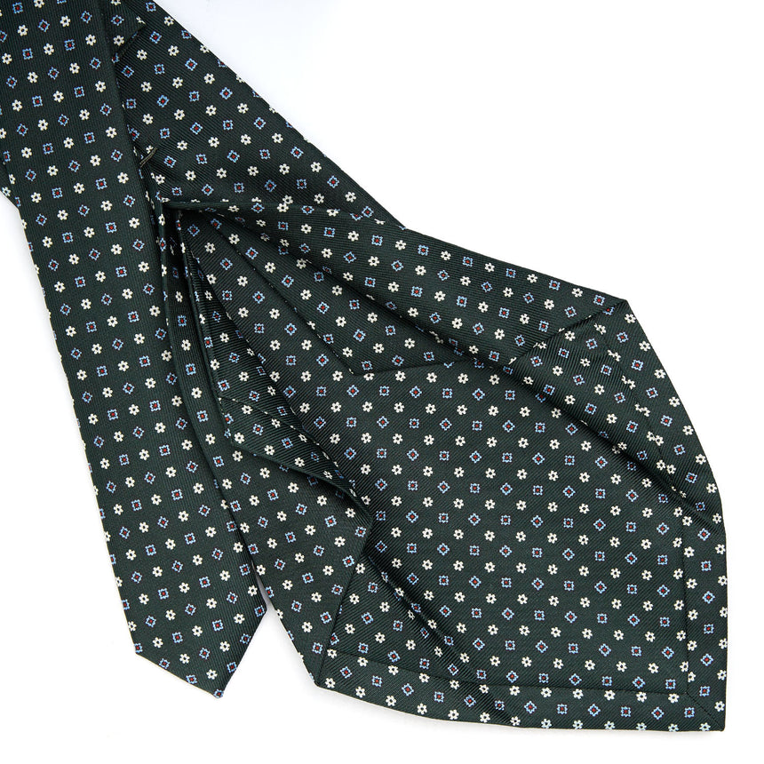 DARK GREEN 5 FOLD SARTORIAL SILK TIE
