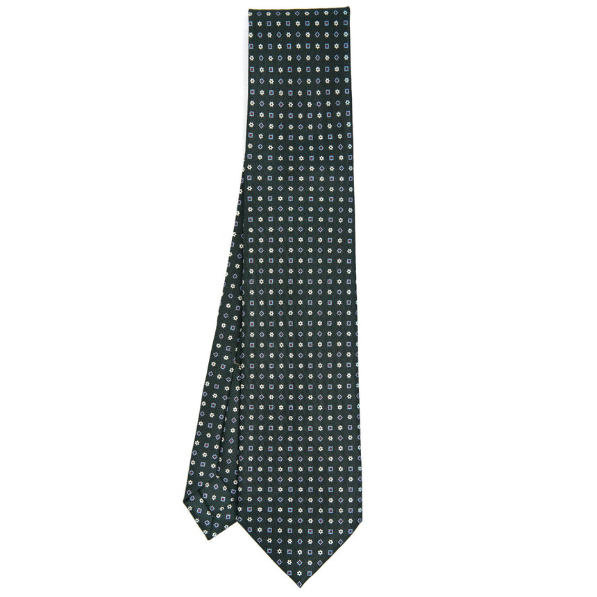 DARK GREEN 5 FOLD SARTORIAL SILK TIE