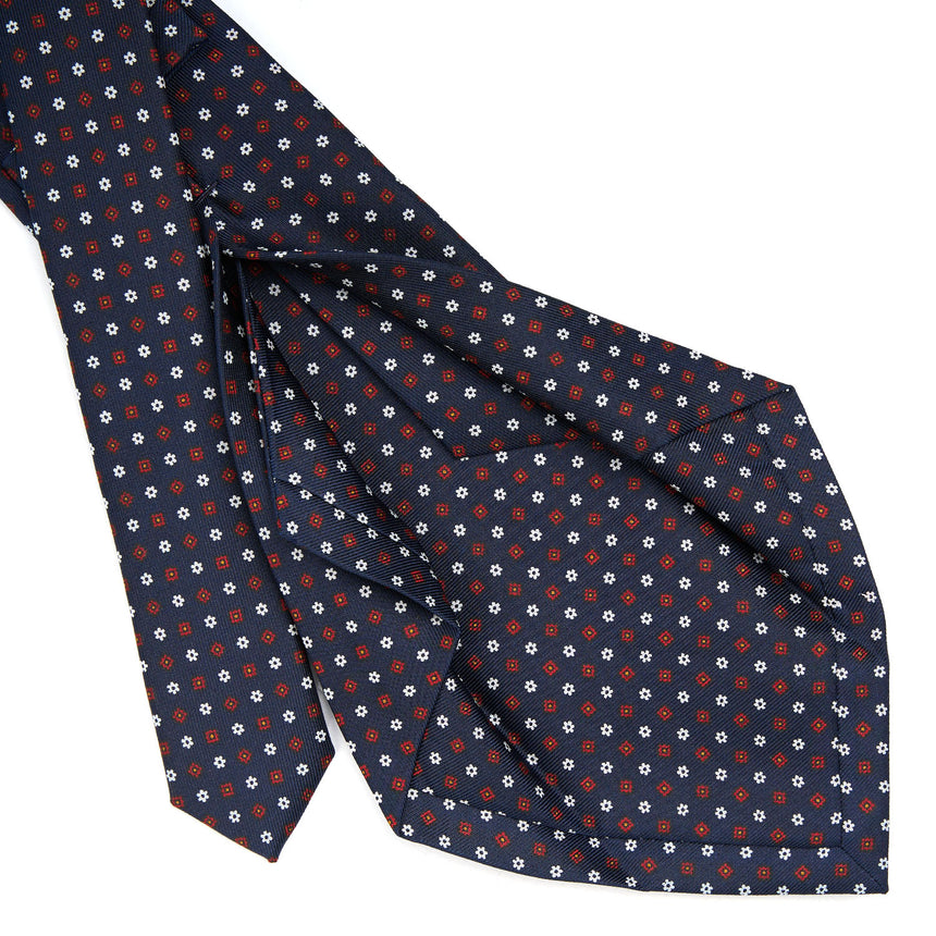 DARK BLUE 5 FOLD SARTORIAL SILK TIE