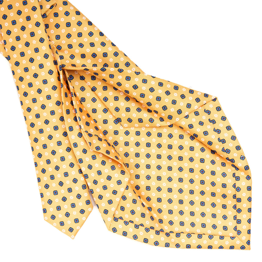 YELLOW 5 FOLD SARTORIAL SILK TIE