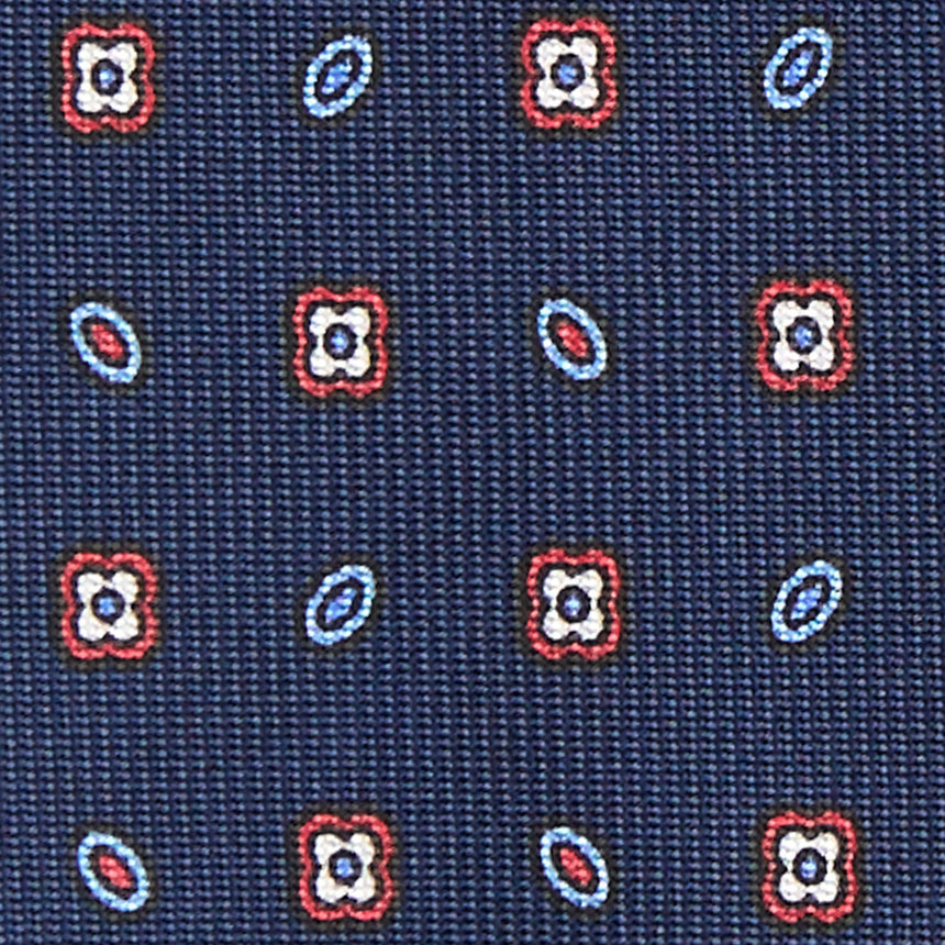 DARK BLUE 5 FOLD SARTORIAL SILK TIE