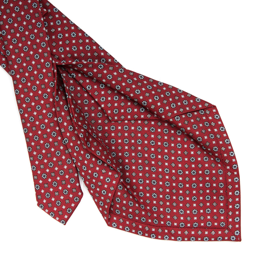 CRAVATTA SARTORIALE 5 PIEGHE IN SETA BORDEAUX