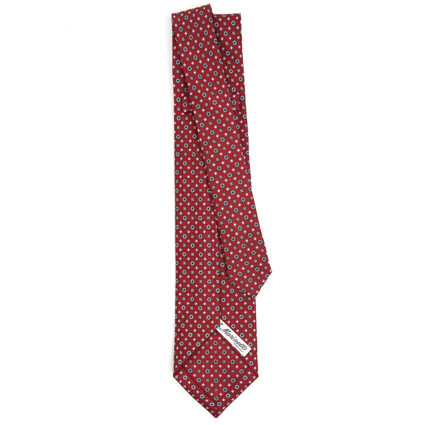 CRAVATTA SARTORIALE 5 PIEGHE IN SETA BORDEAUX