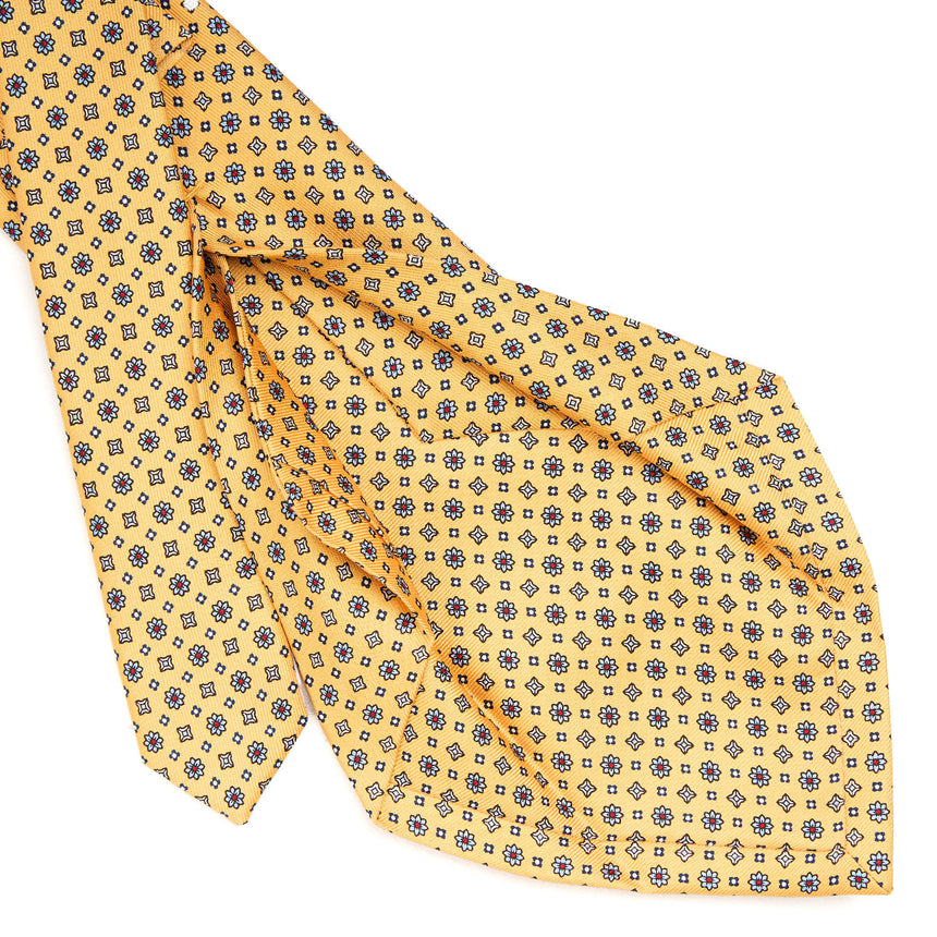 YELLOW 5 FOLD SARTORIAL SILK TIE