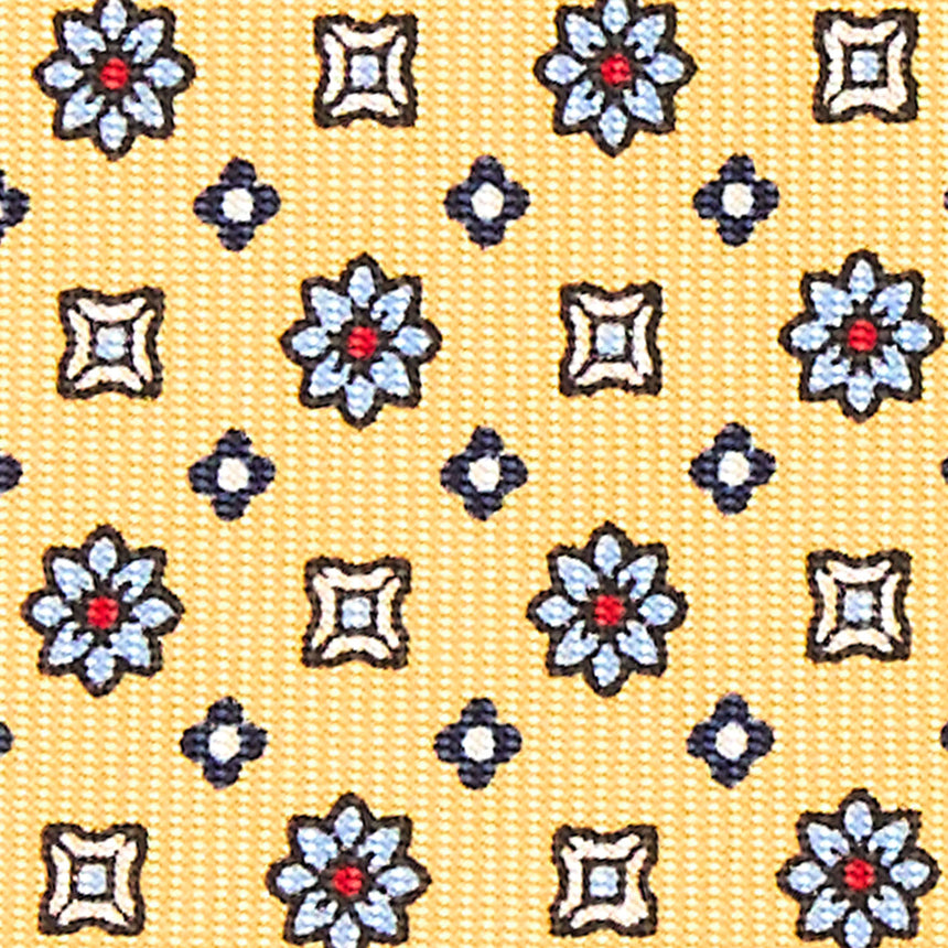 YELLOW 5 FOLD SARTORIAL SILK TIE