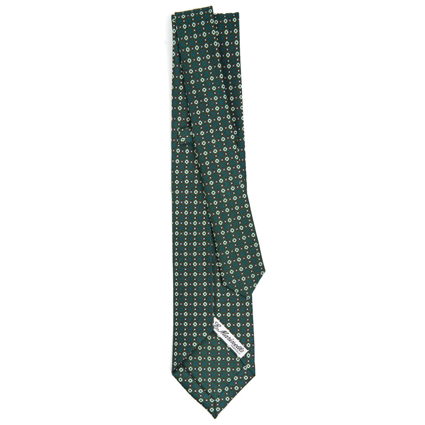 GREEN 5 FOLD SARTORIAL SILK TIE