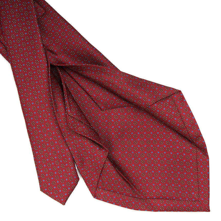 CRAVATTA SARTORIALE 5 PIEGHE IN SETA BORDEAUX