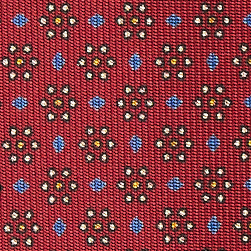 CRAVATTA SARTORIALE 5 PIEGHE IN SETA BORDEAUX