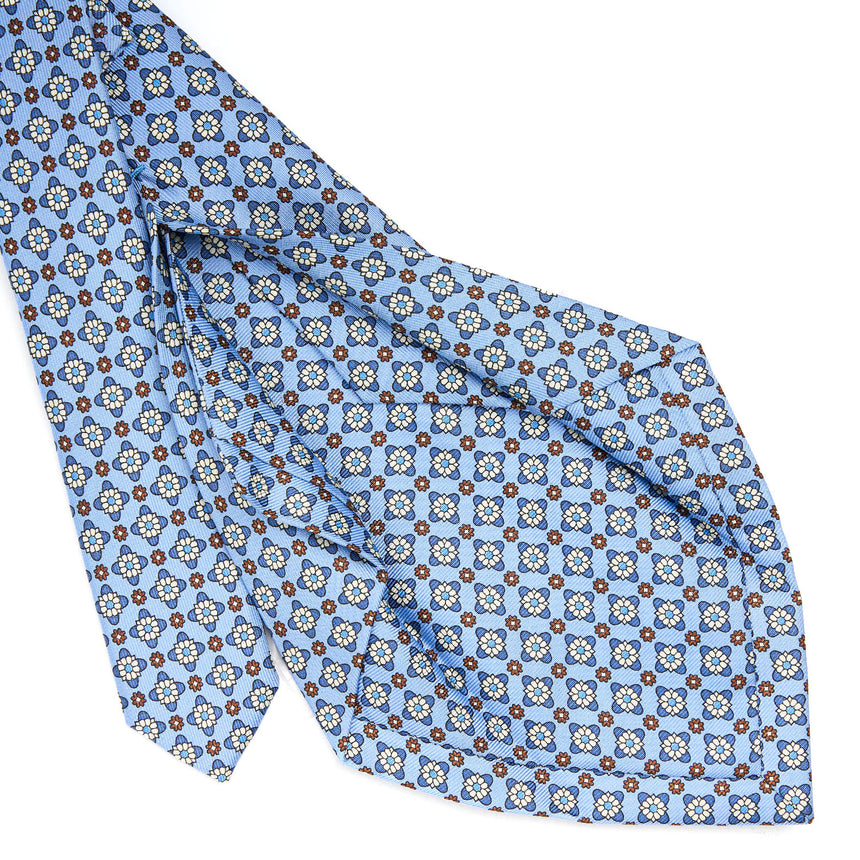 LIGHT BLUE 5 FOLD SARTORIAL SILK TIE