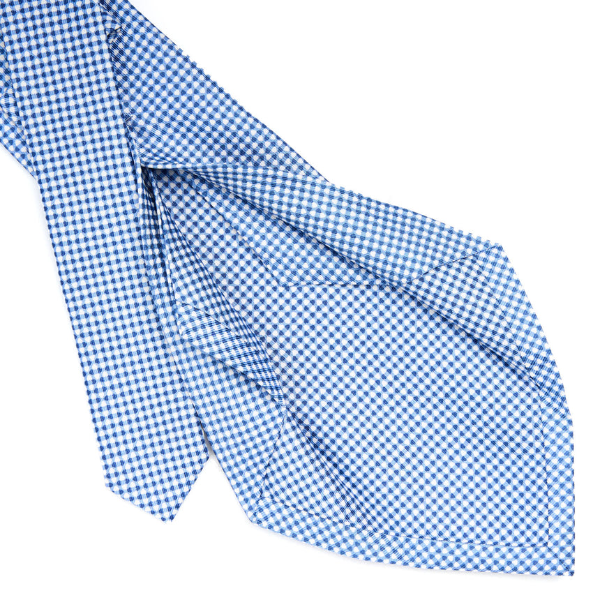 LIGHT BLUE 5 FOLD SARTORIAL SILK TIE