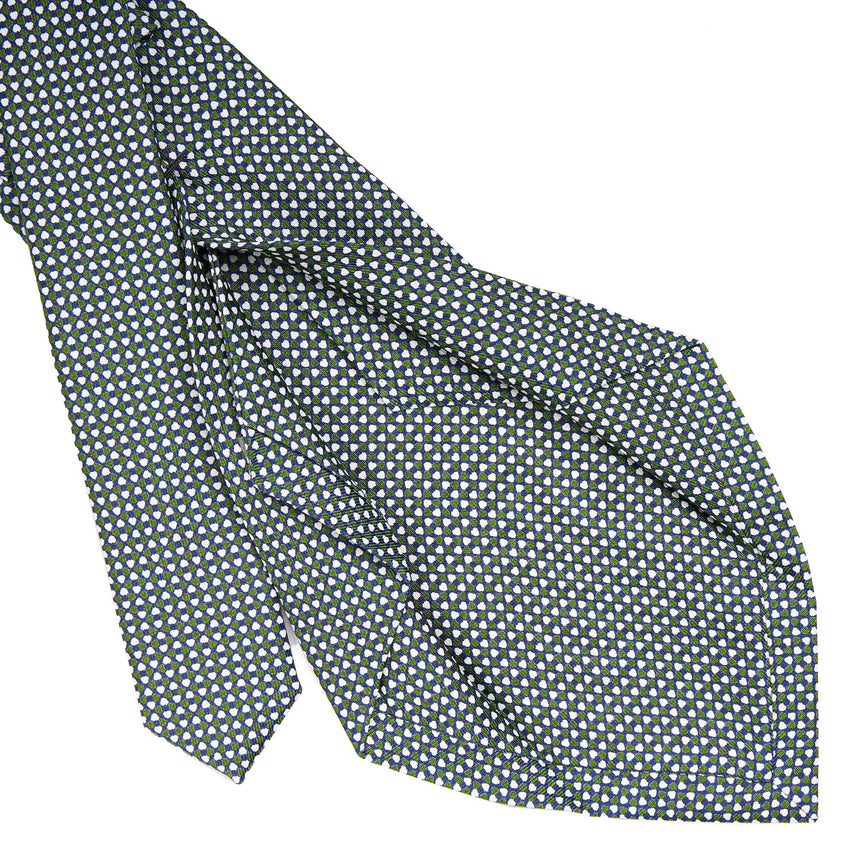 CRAVATTA SARTORIALE 5 PIEGHE IN SETA BLU SCURO