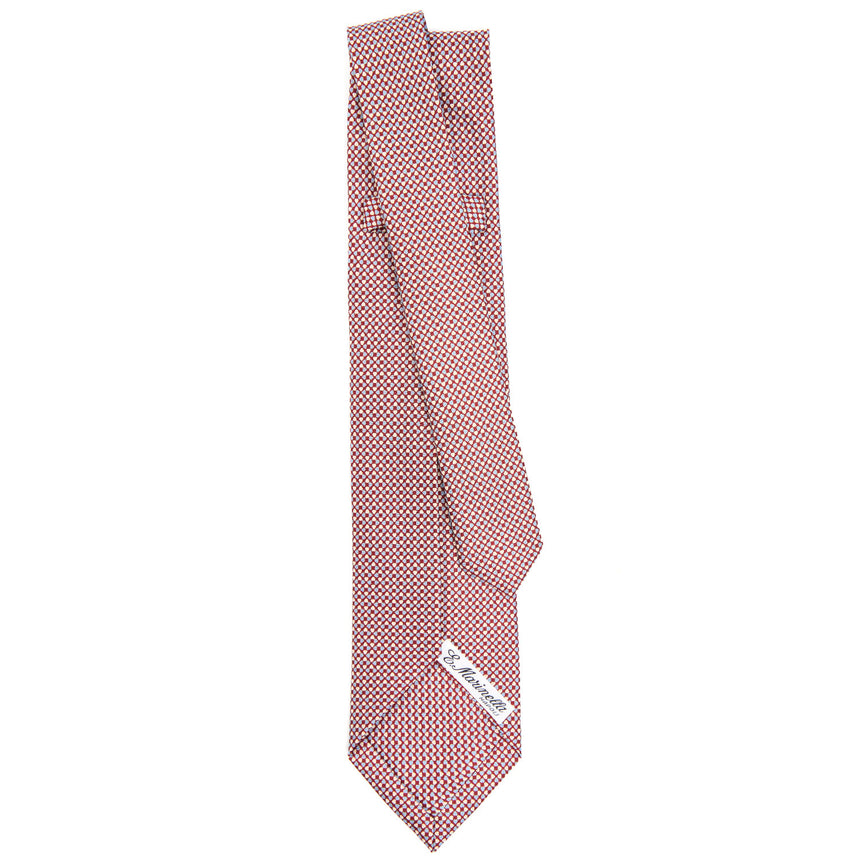 CRAVATTA SARTORIALE 5 PIEGHE IN SETA BORDEAUX