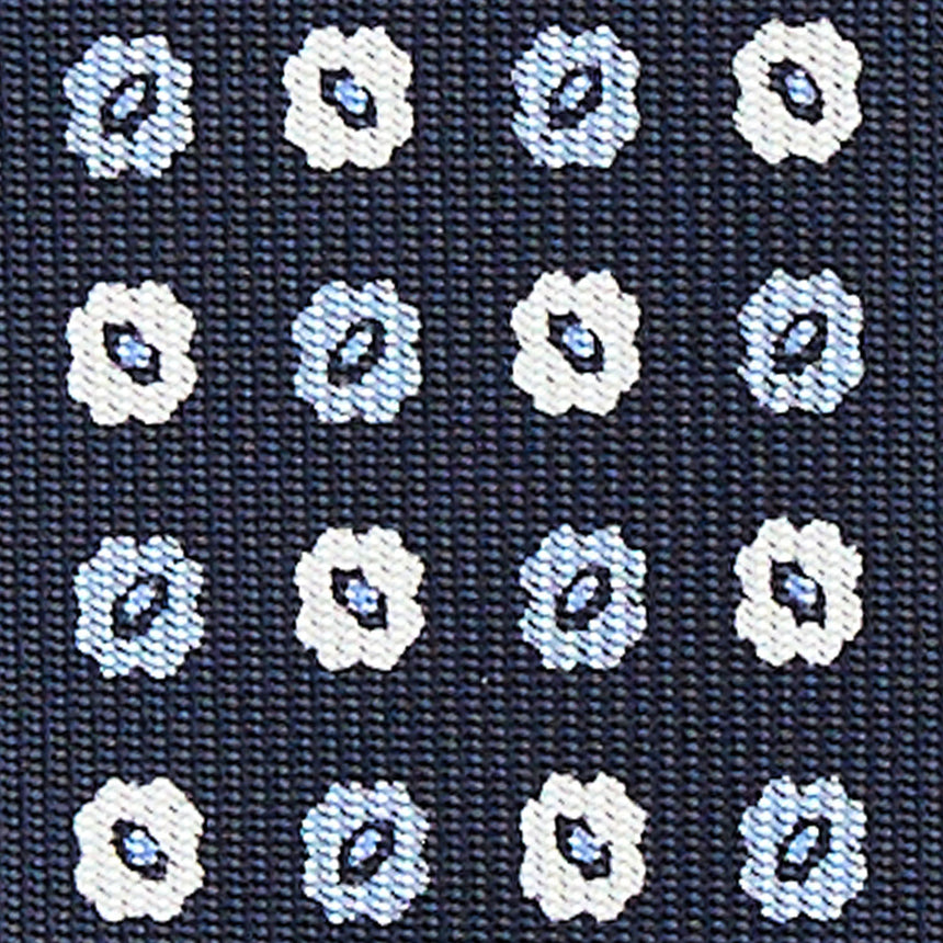 CRAVATTA SARTORIALE 5 PIEGHE IN SETA BLU SCURO