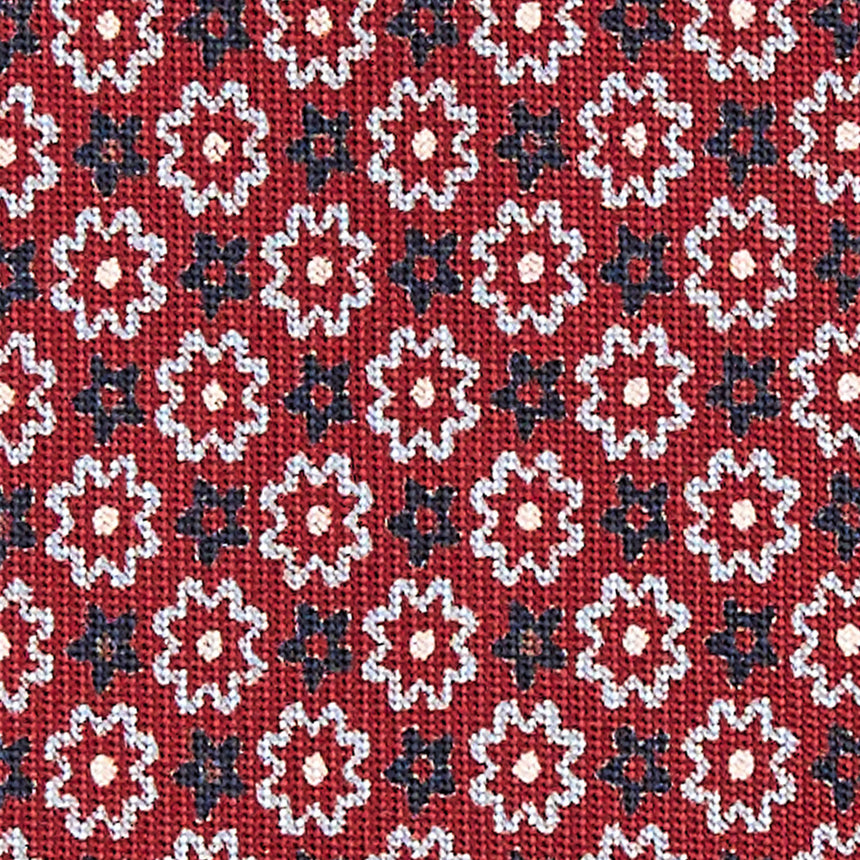 BURGUDY 5 FOLD SARTORIAL SILK TIE