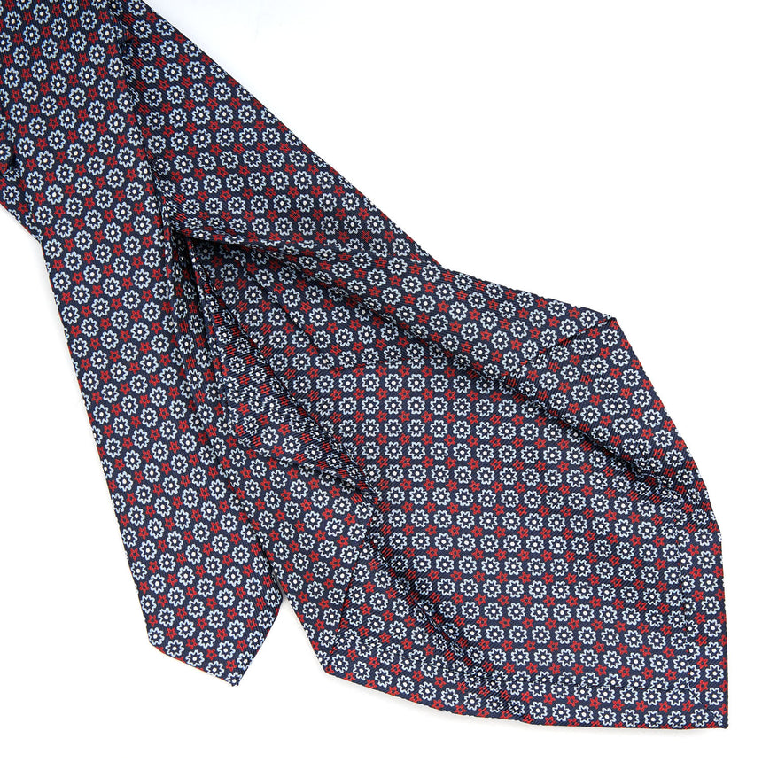 DRAK BLUE 5 FOLD SARTORIAL SILK TIE