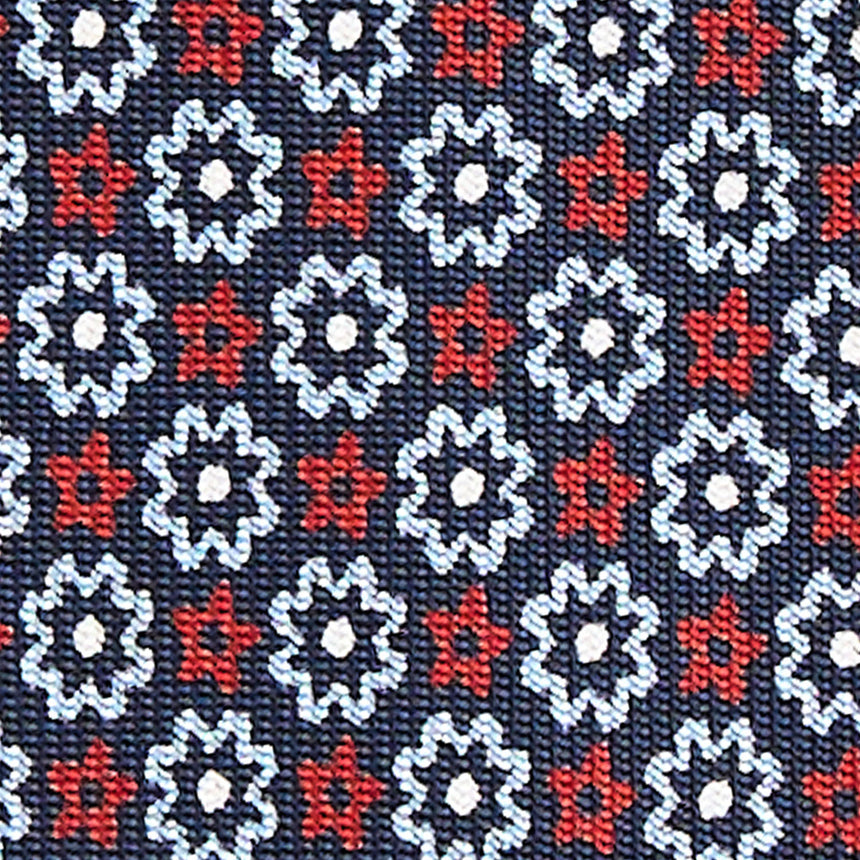 DRAK BLUE 5 FOLD SARTORIAL SILK TIE