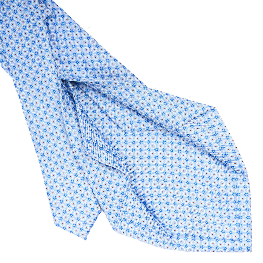 LIGHT BLUE 5 FOLD SARTORIAL SILK TIE